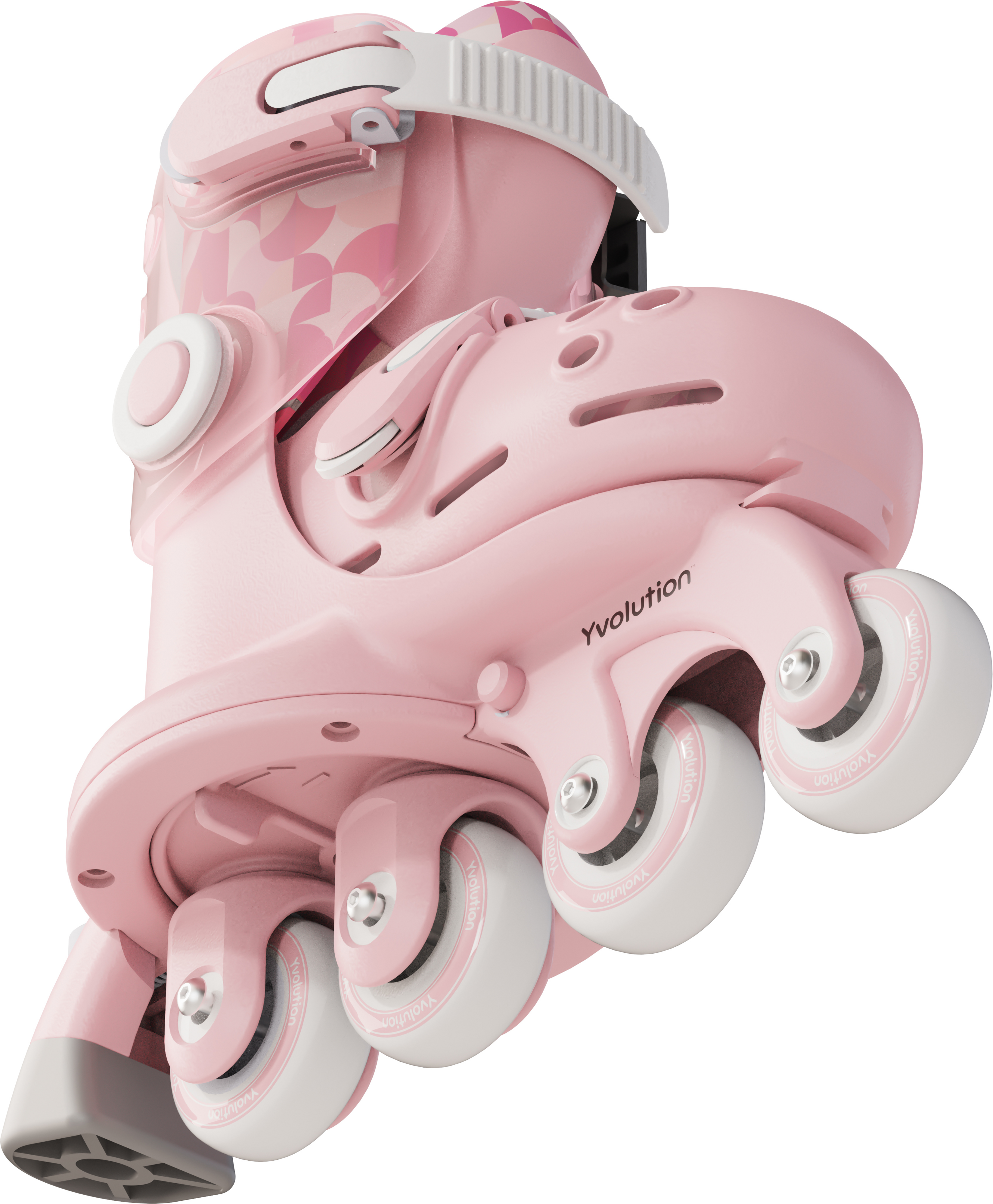 Роликовые коньки Yvolution Twista, размер 30-34, розовый фото 6