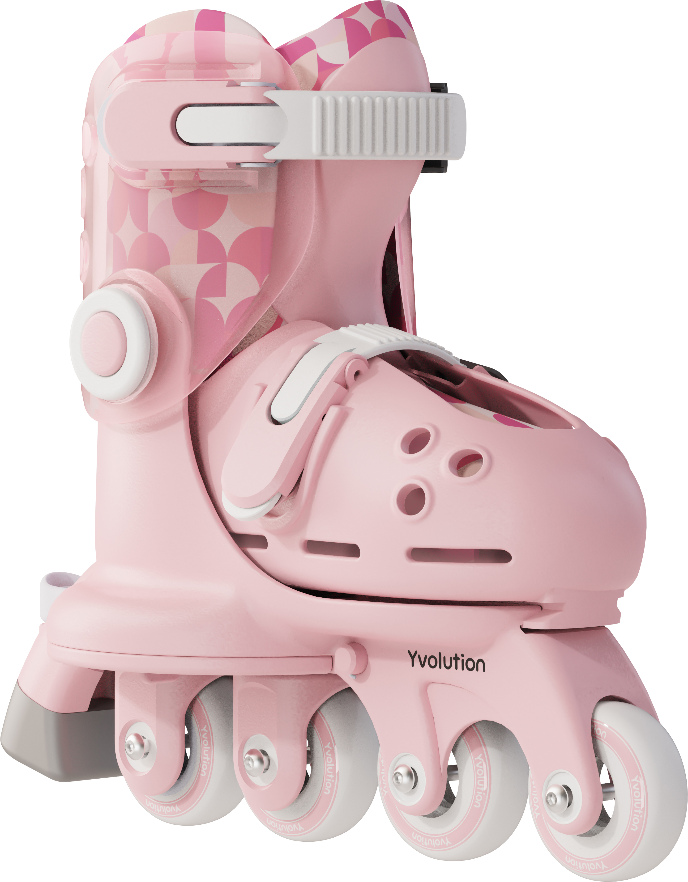 Роликовые коньки Yvolution Twista, размер 30-34, розовый фото 4