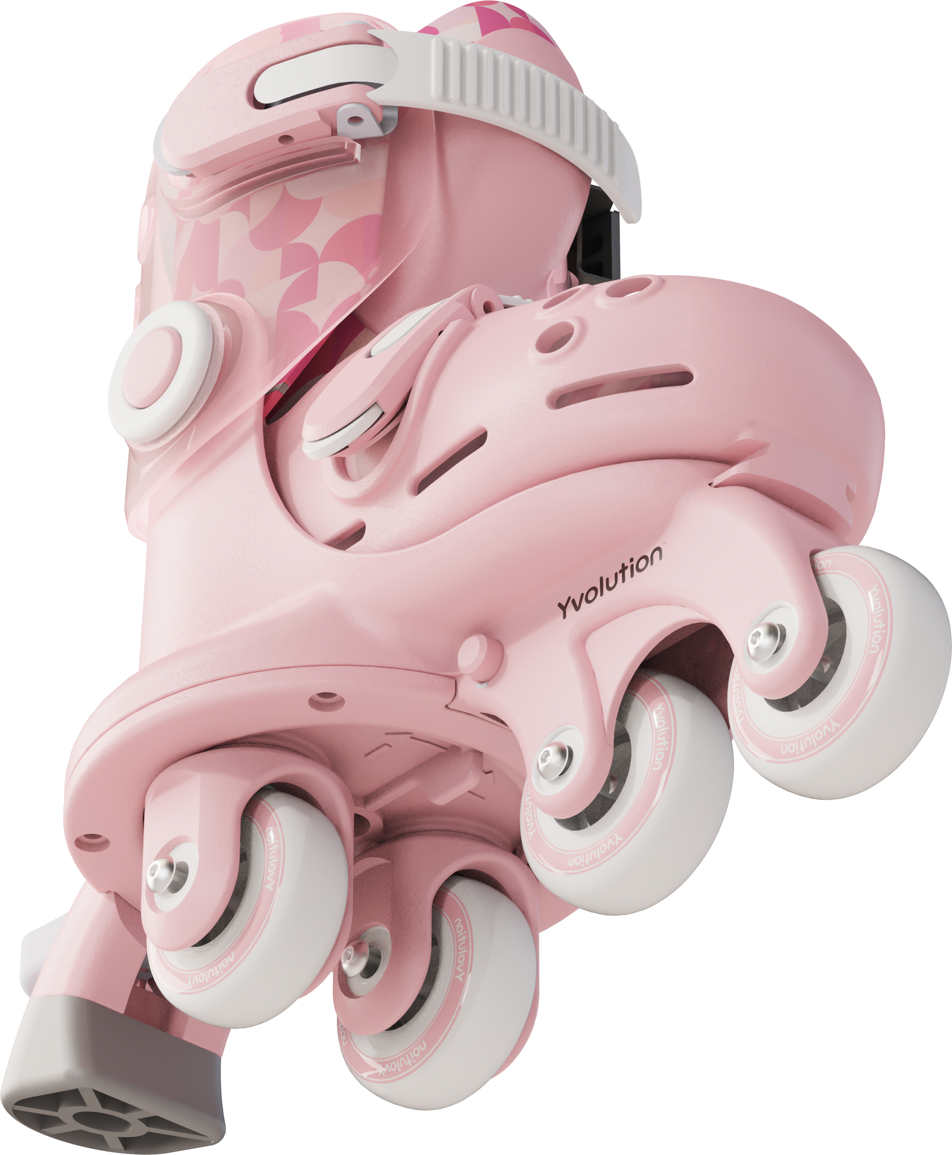 Роликовые коньки Yvolution Twista, размер 30-34, розовый фото 7