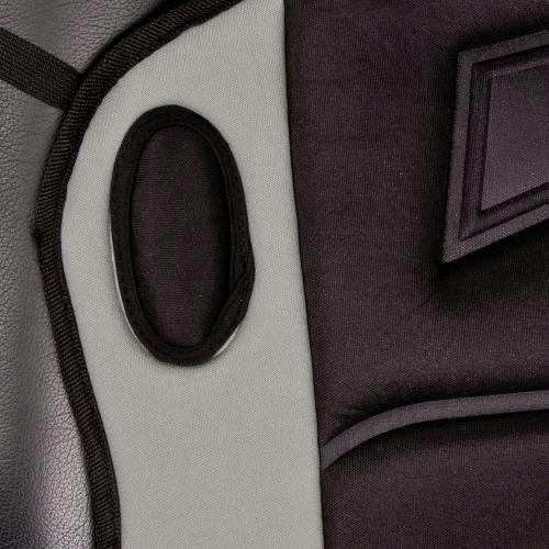 Накидка на сидіння Vitol з підігрівом Сіра/Чорна (H_19002_GY/BK)фото3