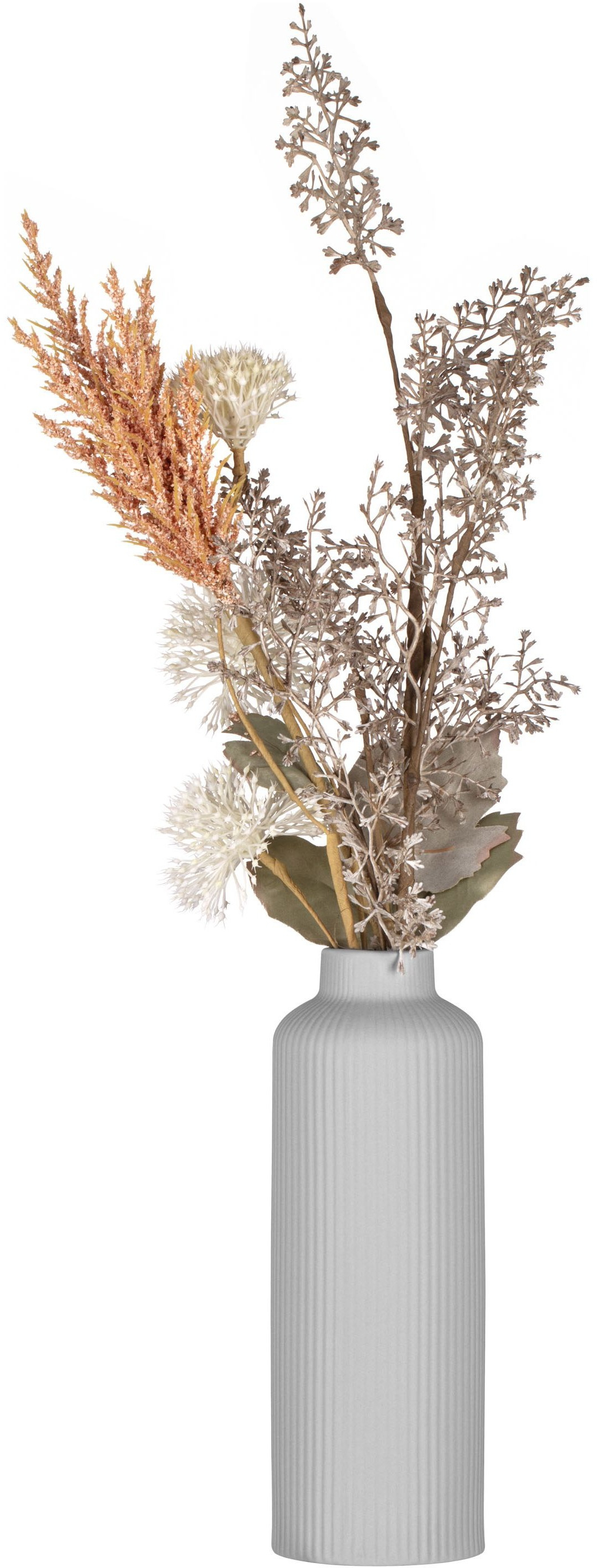 Ваза ARDESTO Liguria, 8х22.7см, фарфор, серый (AR3803G) фото 5