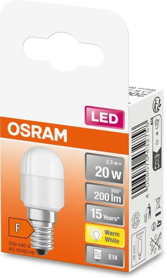 Лампа Osram Led E14 2.3Вт 2700К 200Лм T26 (4058075432758) фото 4