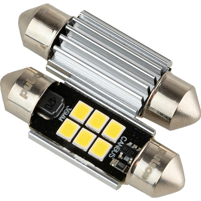 Лампа PULSO софитная LED C5W 36mm Canbus 6SMD-2835 12V 2.9W 315lm White (LP-36C5W) фото 2
