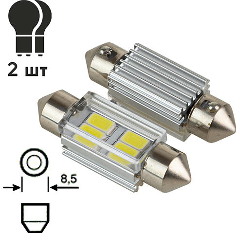 Лампа PULSO софитная LED SV8,5 T11x36mm 4SMD-5730 9-18V 130lm (LP-62036) фото 3