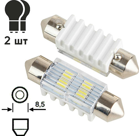 Лампа PULSO софітна LED SV8,5 T11x36mm 4SMD-5730 9-18V 90lm (LP-64036)фото3