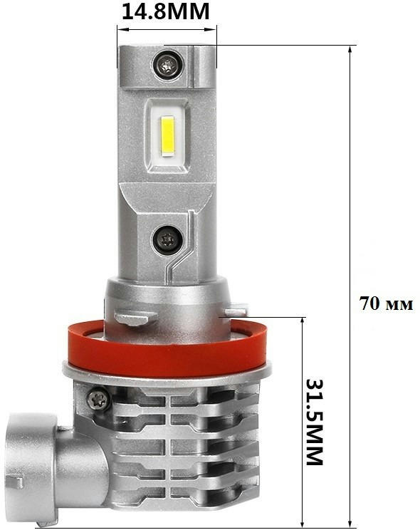 Лампы PULSO M4-H8/H9/H11/H16 LED-chips Cree 9-32V 2x25W 4500lm (M4-H8/H9/H11/H16) фото 2