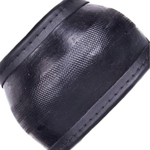 Чохол на кермо Vitol XL зі шкірозамінника з чорний ниткою Чорний (16280B_XL)фото4