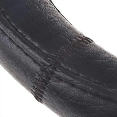 Чохол на кермо Vitol M зі шкірозамінника Чорний (16556-10_B_M)фото3