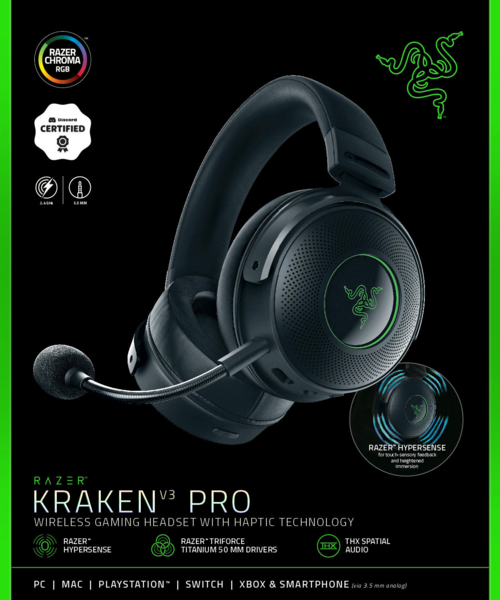 ヘッドホン Kraken V3 Pro RZ04-03460100-R3M1 Kraken V3 X Fortnite Edition RZ04-03750500-R3M1 | ヘッド