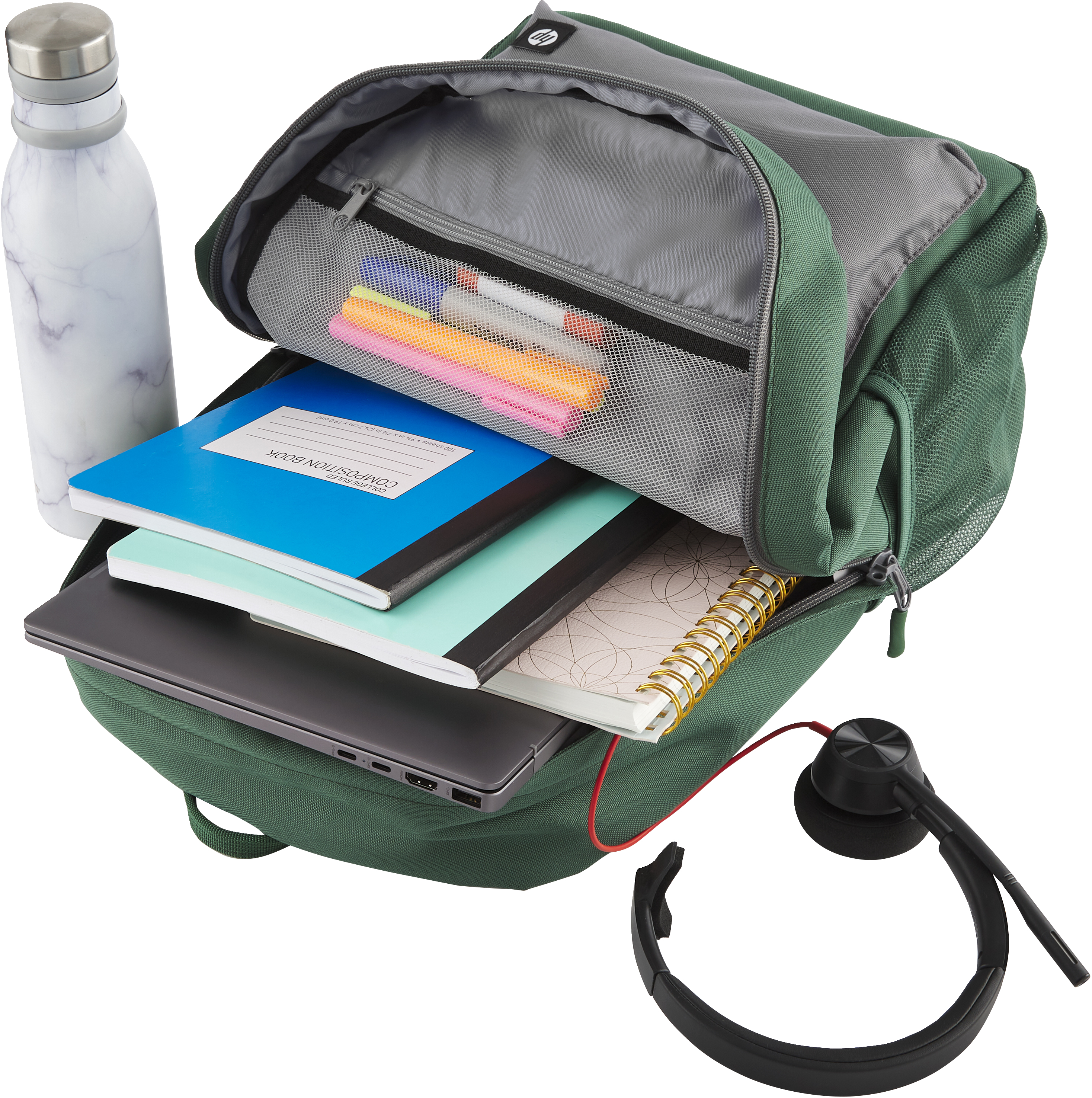 Рюкзак HP Campus Green Backpack 15.6" (7J595AA) фото 8