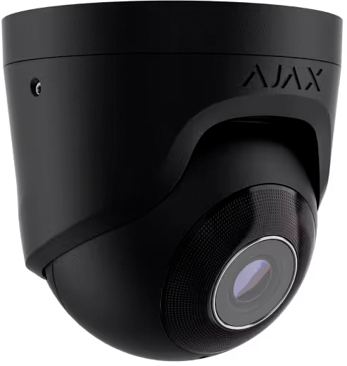 IP-Камера проводная купольная Ajax TurretCam, 5мп, Poe, True WDR, IP 65, ІЧ 35м, угол обзора 100до110 черная (000039305) фото 2