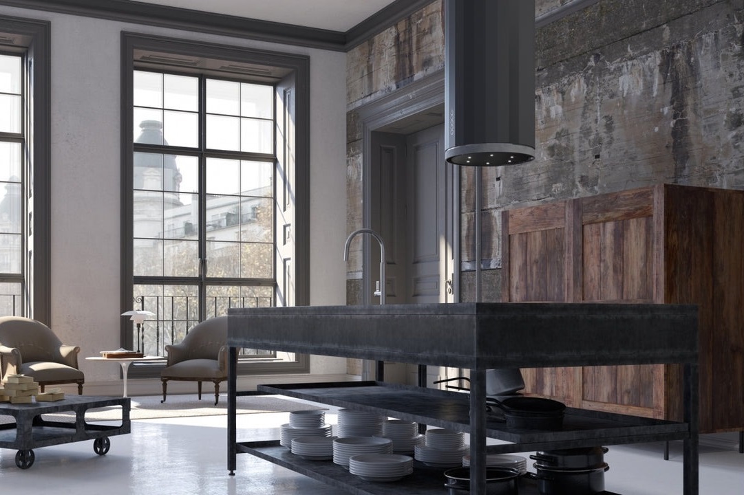 Вытяжка Faber Corinthia Isola Ev8+ Dg Matt/Concrete A37 (110.0456.220) фото 