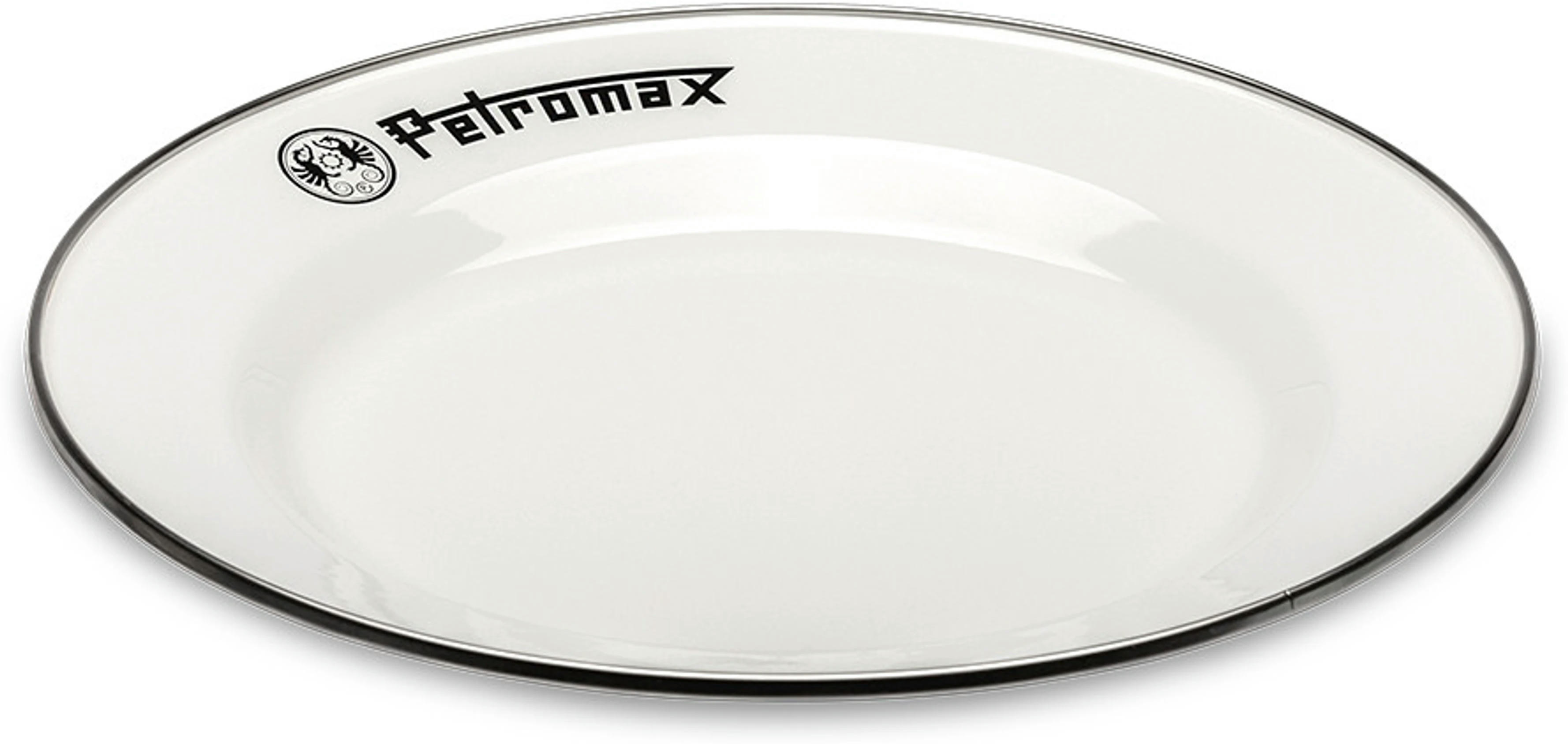 Набір емальованих тарілок Petromax Enamel Plates 26 см Білий (2 шт)фото2