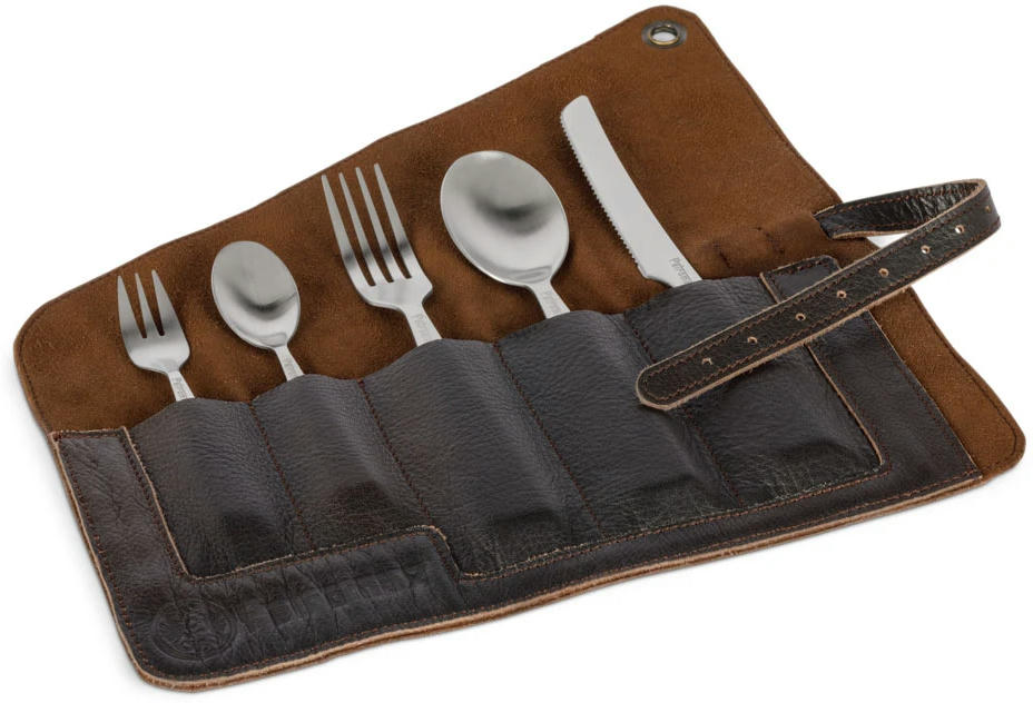 Чехол для столовых приборов Petromax Leather Cutlery Bag фото 4