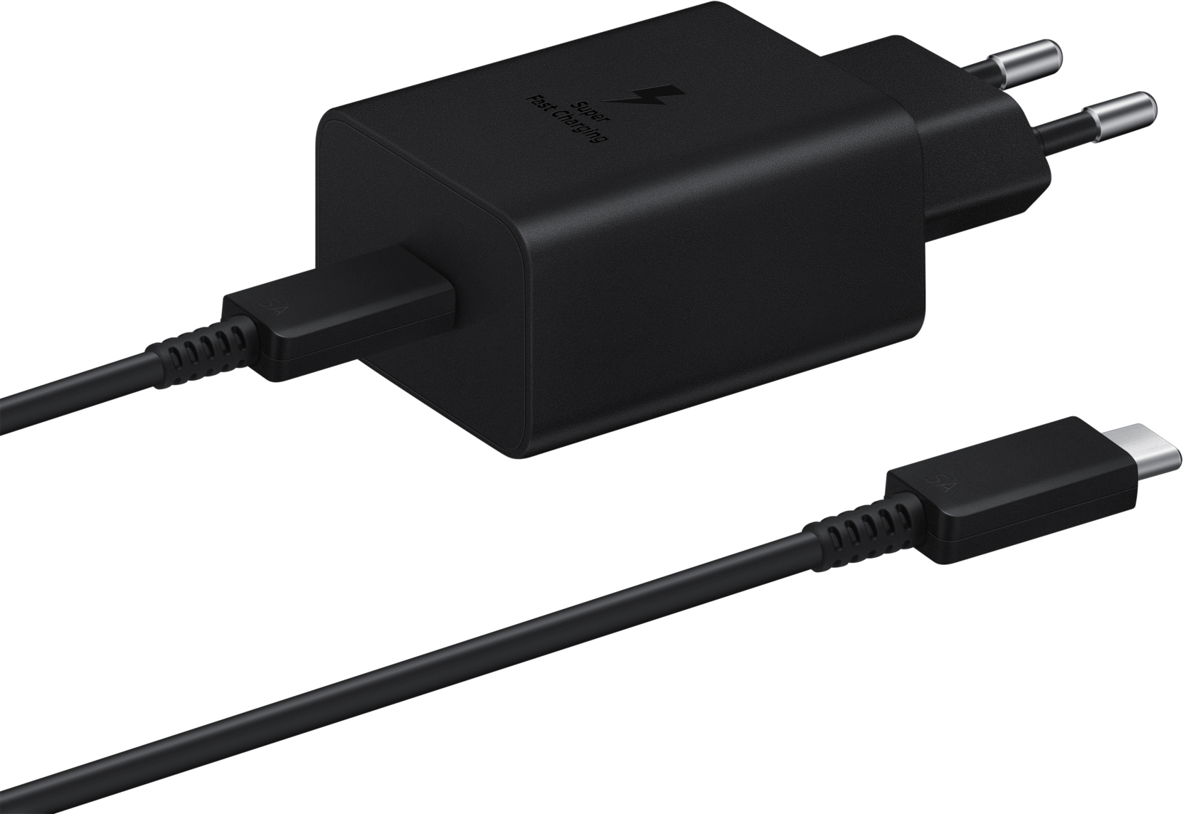 Зарядний пристрій Samsung 45Вт USB-С, кабель USB-C – USB-C 1,8м Black (EP-T4510XBEGEU)фото4