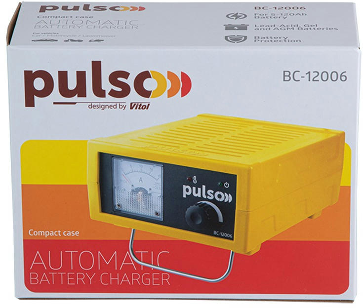 Зарядное устройство PULSO импульсное 12В 0,4-6A (BC-12006) фото 7