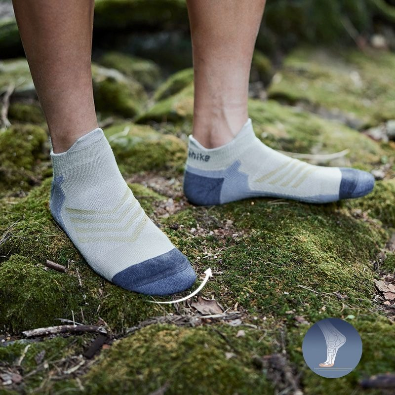 Шкарпетки низькі Naturehike CYY2341ZJ012, розмір L, бежево-сіріфото3