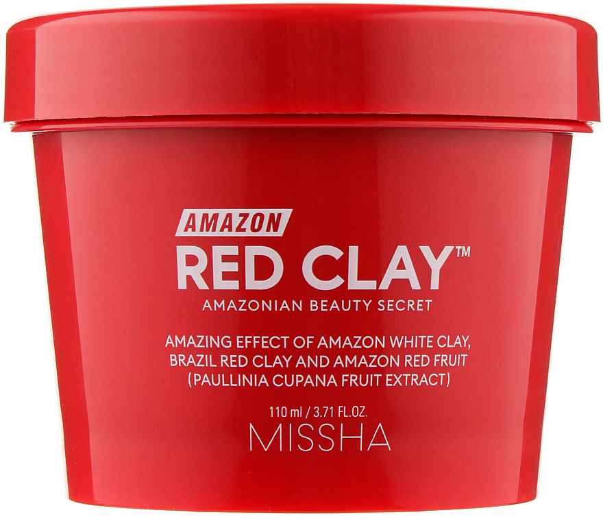 Маска для лица Missha Amazon Red Clay Pore Mask для очищения пор 110мл фото 2