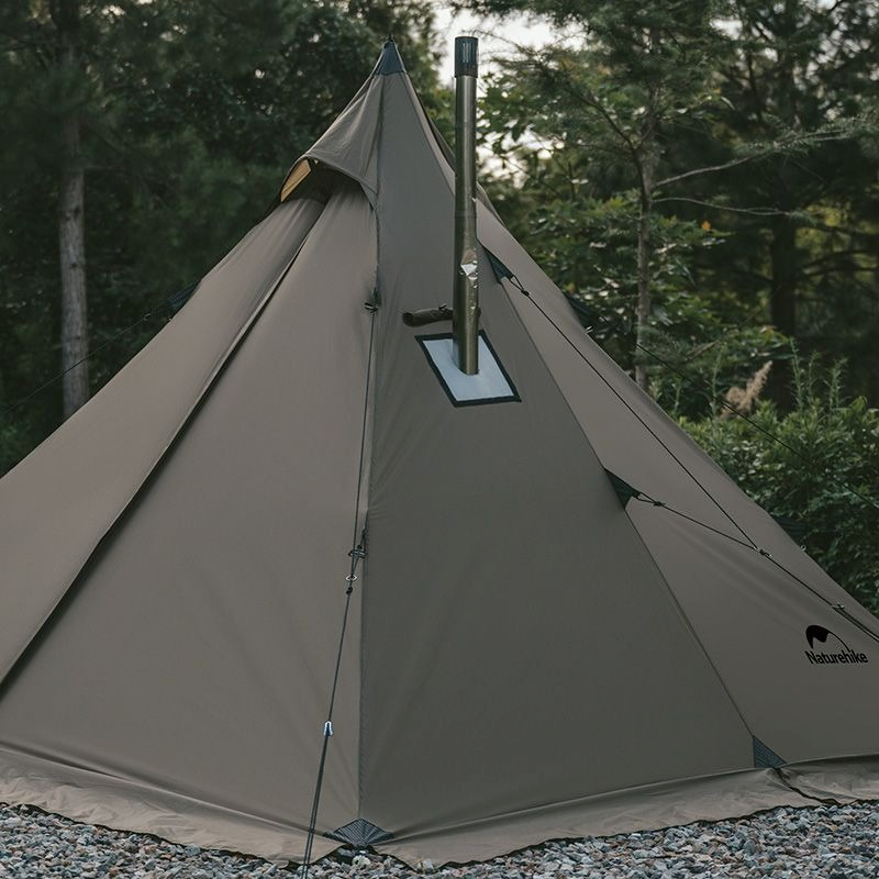 Палатка с острой верхушкой Naturehike CNK2300ZP025, коричневая фото 8