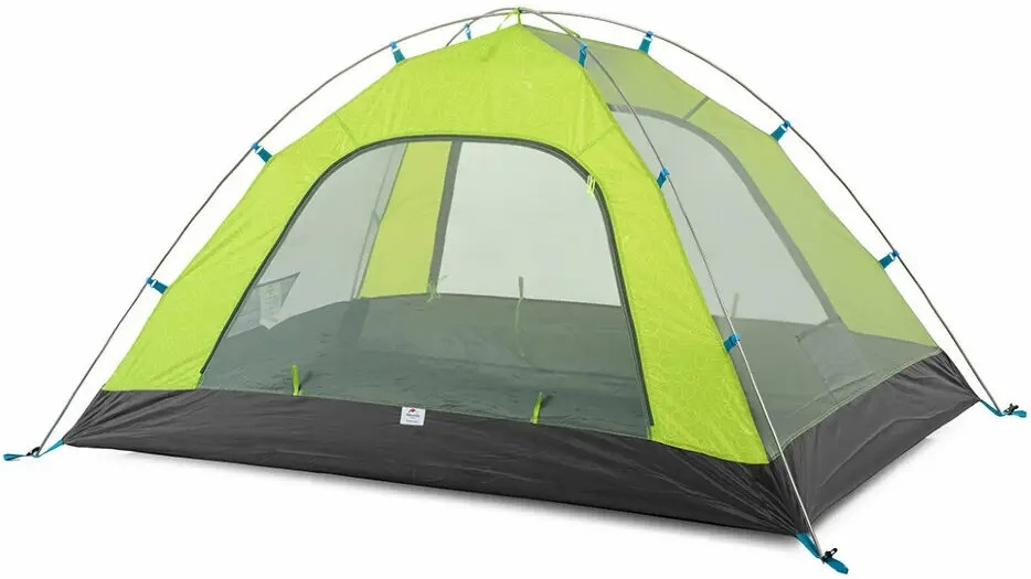Палатка трехместная Naturehike P-Series NH18Z033-P 210T/65D, зеленая фото 2