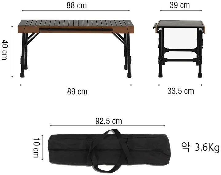 Раскладной стол комбинированный Naturehike NH21JU011, алюминий фото 3