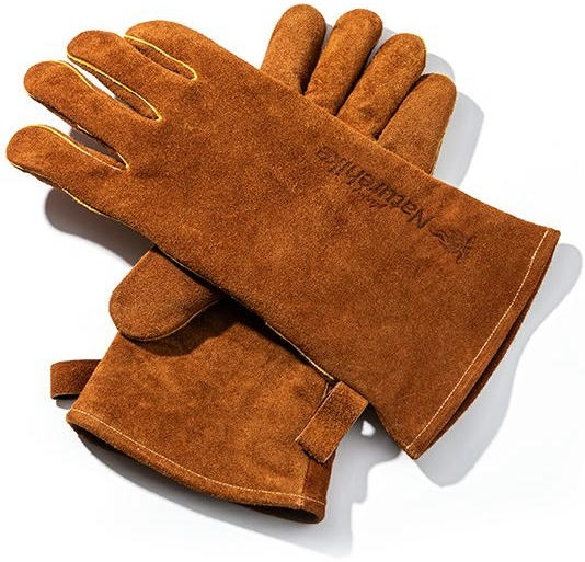 Перчатки огнестойкие кожаные Naturehike NH20FS042, размер M, коричневые фото 2
