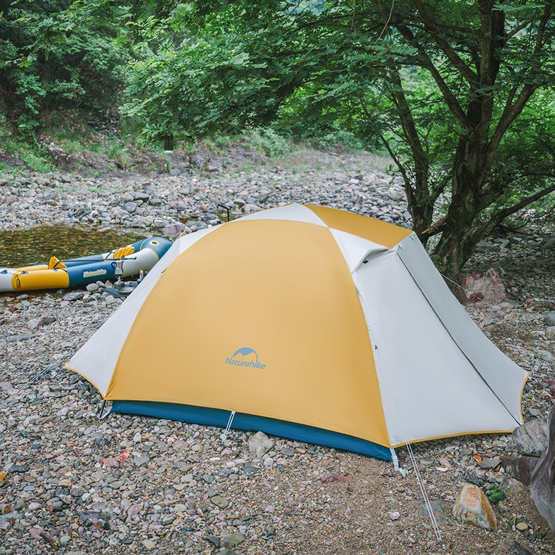 Палатка трехместная Naturehike CNK2300ZP024, желтая фото 2