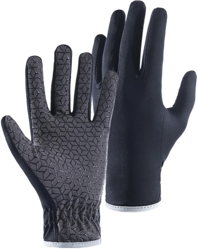 Перчатки нескользкие трикотажные Naturehike NH21FS035, размер L, темно-синие фото 2