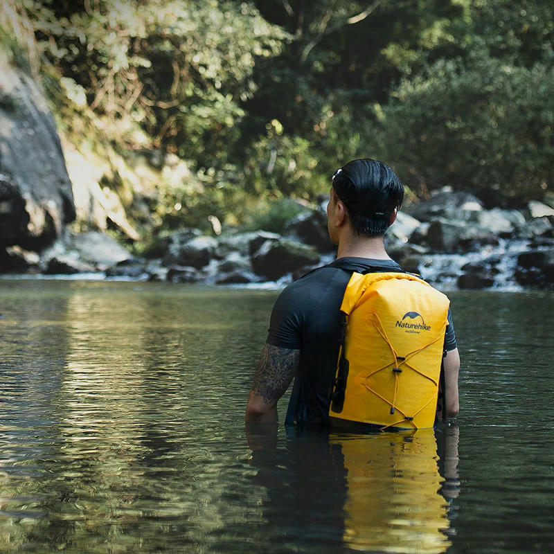 Рюкзак водонепроникний Naturehike NH21FSB04, 20л, жовтийфото4