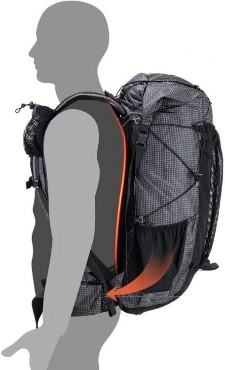 Рюкзак туристичний Naturehike Rock NH19BP095, 60+5 л, чорнийфото2