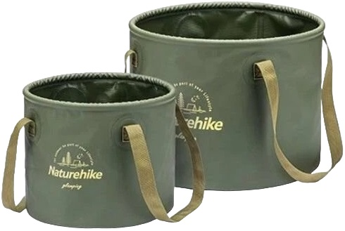 Складне відро для води з ПВХ Naturehike NH20SJ040, 10л, зеленийфото2