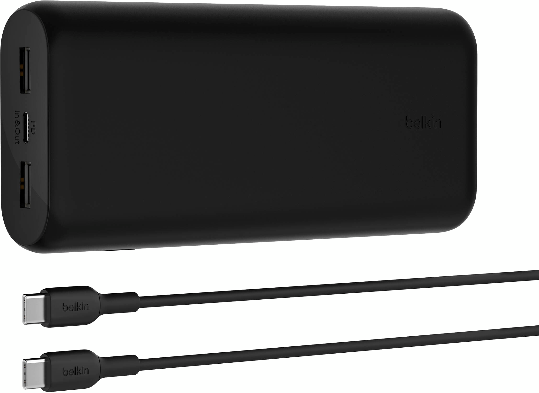 Портативний зарядний пристрій Power Bank Belkin 20000mAh 20Вт 2хUSB-A/USB-C Black (BPB014BTBK)фото8