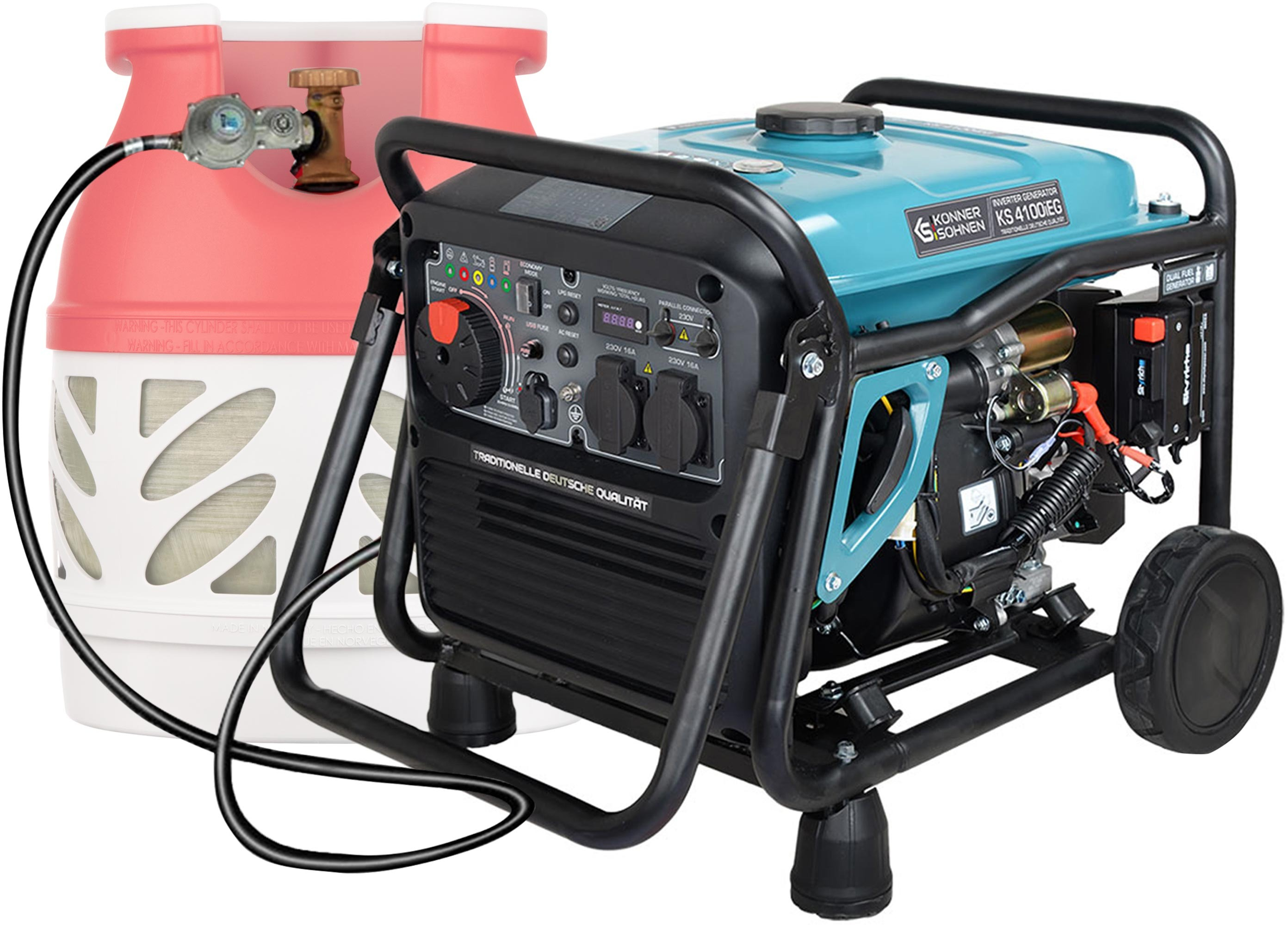 Генератор газово-бензиновий інверторний Konner&amp;Sohnen KS 4100iEG (KS4100IEG)фото