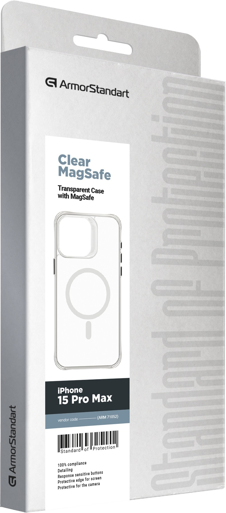 Чехол ArmorStandart Clear Magsafe для Apple iPhone 15 Pro Max Tansparent (ARM71052) фото 3