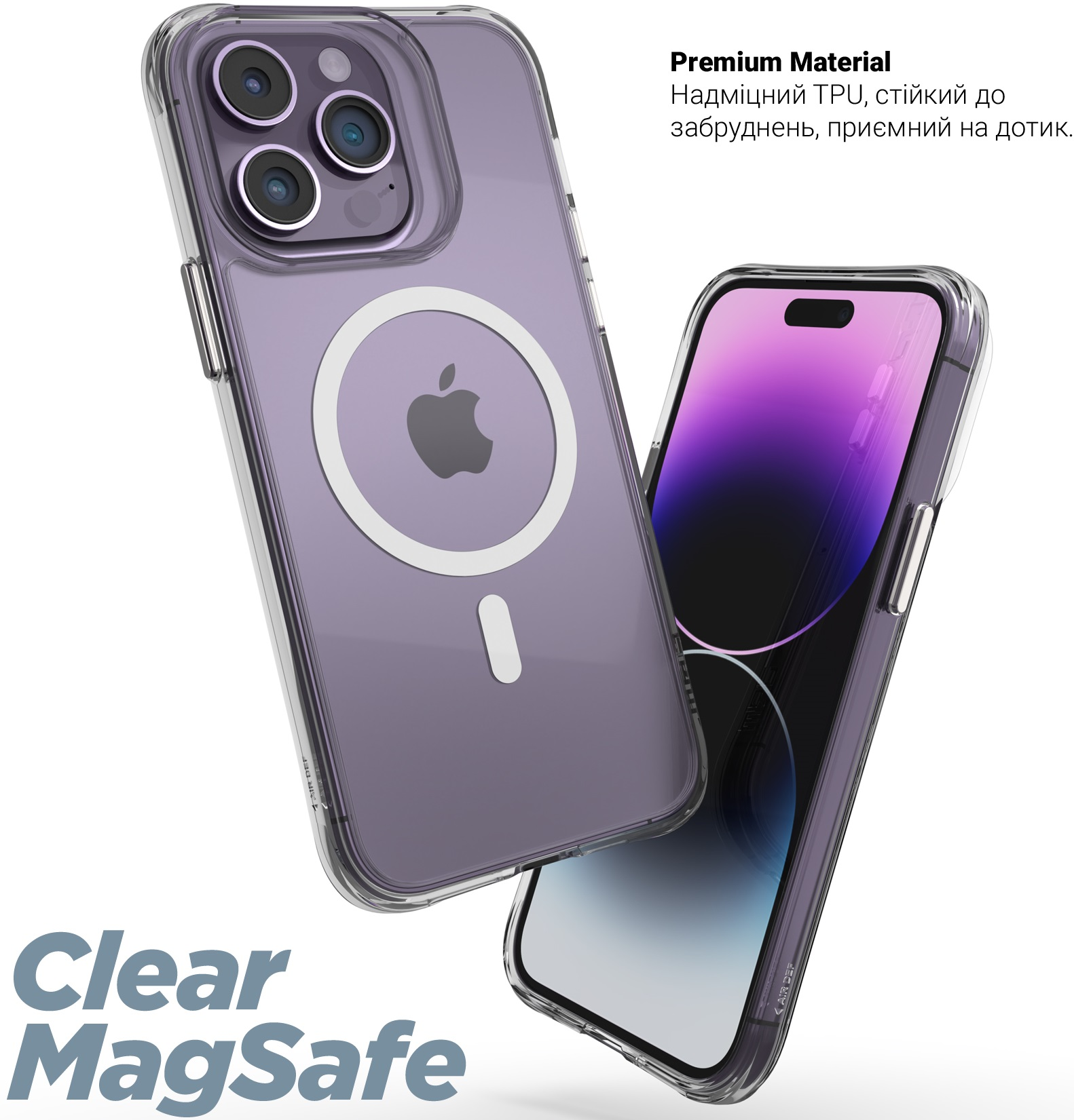 Чехол ArmorStandart Clear Magsafe для Apple iPhone 15 Pro Max Tansparent (ARM71052) фото 5