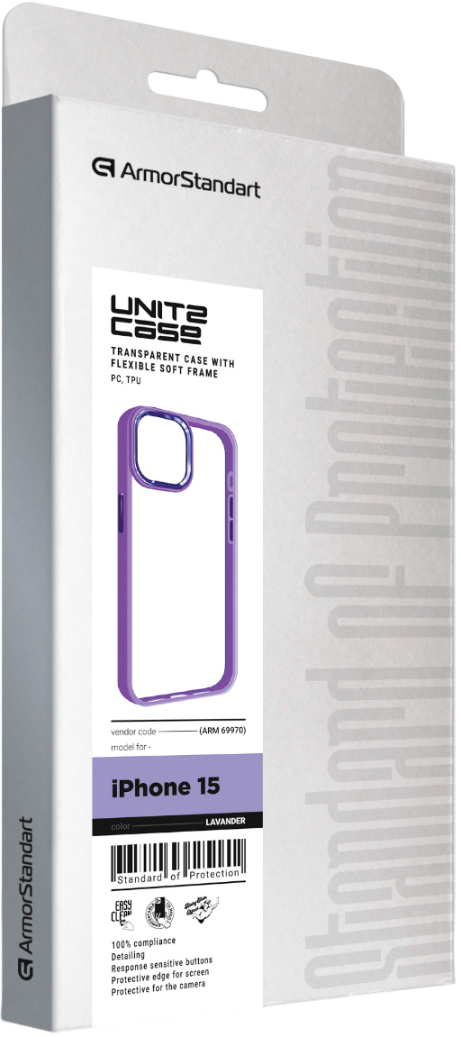 Чехол ArmorStandart UNIT2 для Apple iPhone 15 Lavender (ARM69970) фото 3