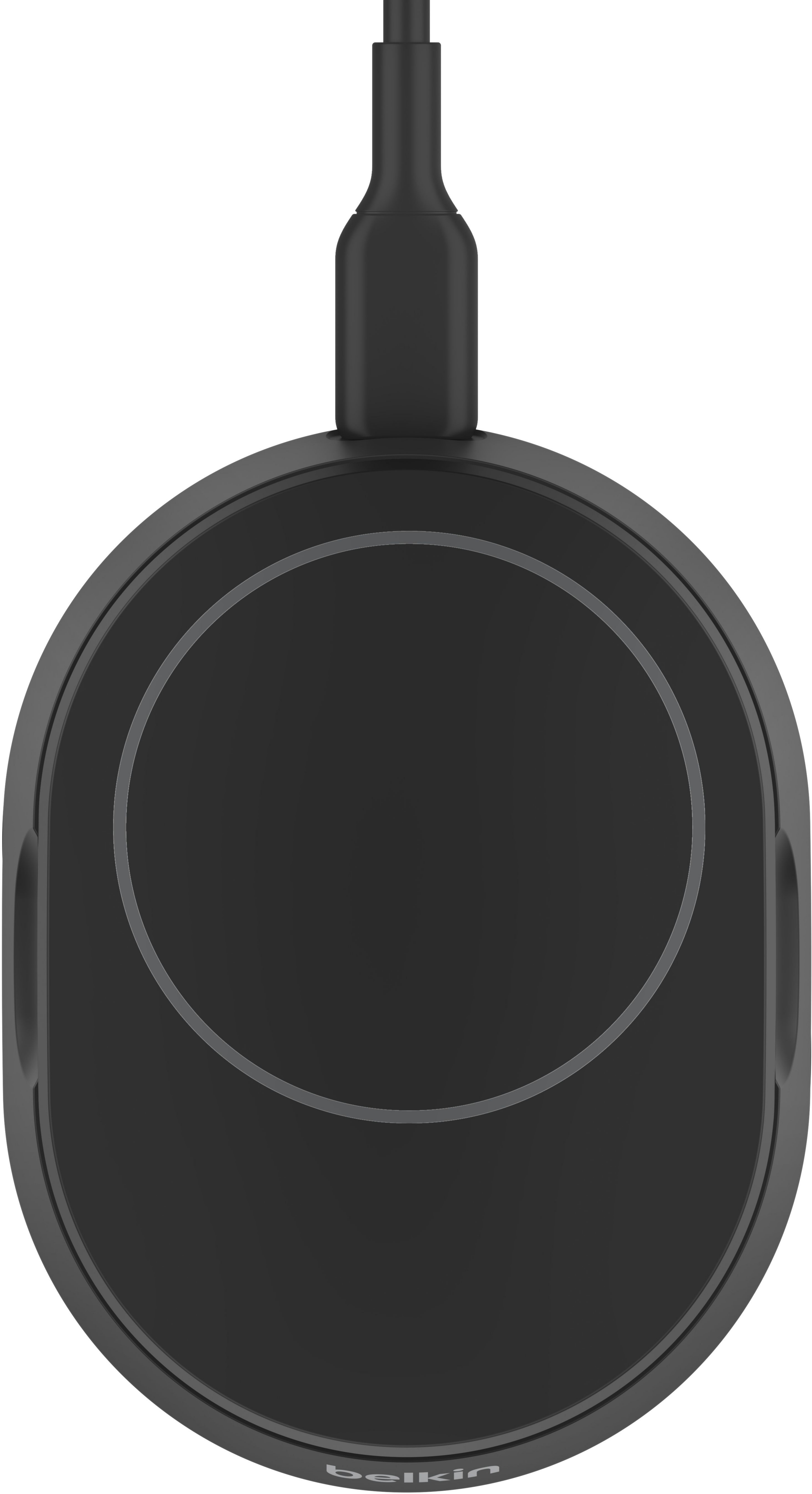 Бездротовий зарядний пристрій Belkin 15Вт Magnetic Stand Qi2 Black (WIA008VFBK)фото2