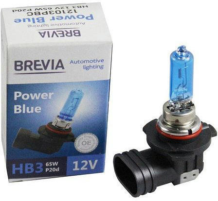 Лампа Brevia галогенова HB3 12V 65W P20d Power Blue 4200K (12103PBC)фото