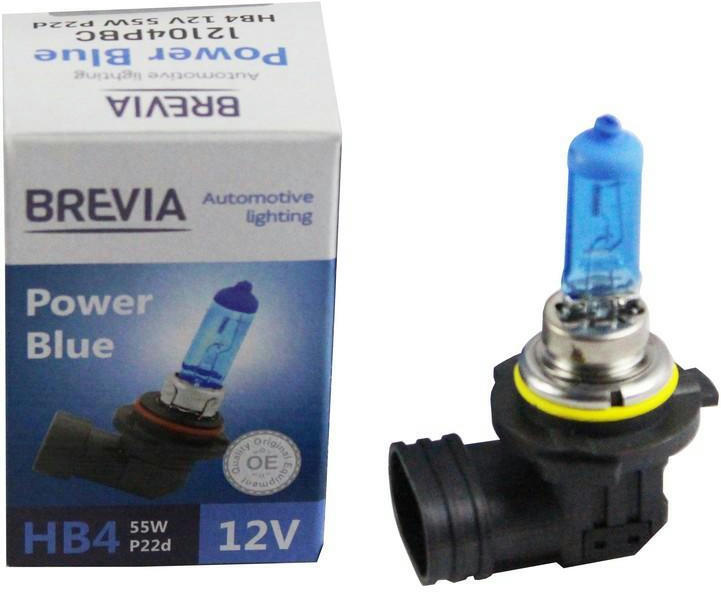 Лампа Brevia галогенова HB4 12V 55W P22d Power Blue 4200K (12104PBC)фото2