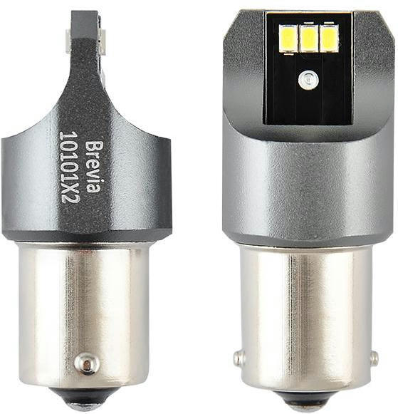 Лампа Brevia LED Power P21W 330Lm 6x3020SMD 12/24V CANbus 2шт (10101X2) фото 3