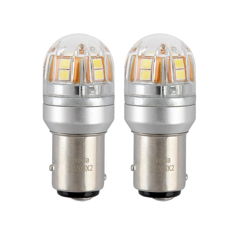 Лампа Brevia LED S-Power P21/5W 330Lm 15x2835SMD 12/24V CANbus 2шт (10203X2) фото 4