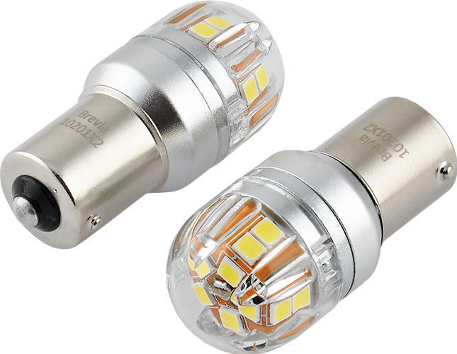 Лампа Brevia LED S-Power P21W 330Lm 15x2835SMD 12/24V CANbus 2шт (10201X2) фото 5