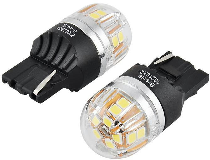 Лампа Brevia LED S-Power W21W 330Lm 15x2835SMD 12/24V CANbus 2шт (10210X2) фото 4