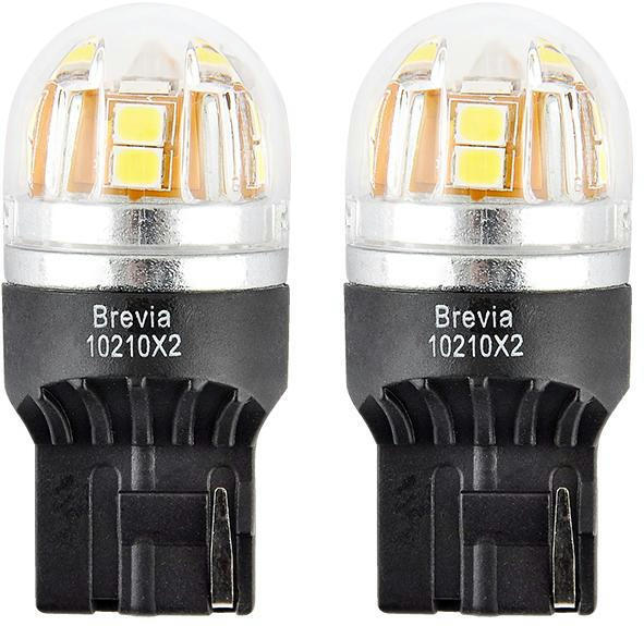 Лампа Brevia LED S-Power W21W 330Lm 15x2835SMD 12/24V CANbus 2шт (10210X2) фото 2
