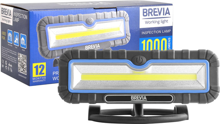 Фонарь инспекционный Brevia LED 10W COB 1000lm 4000mAh Power Bank type-C (11510) фото 4