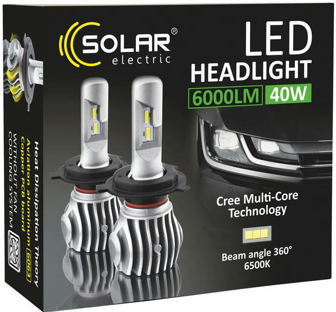 Лампа Solar LED H11 12/24V 6500K 6000Lm 50W Cree Chip (8611) фото 5