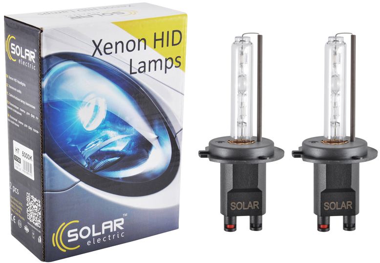 Лампа Solar ксенонова H7 5000K 85V 35W PX26d KET 2шт (1750)фото2