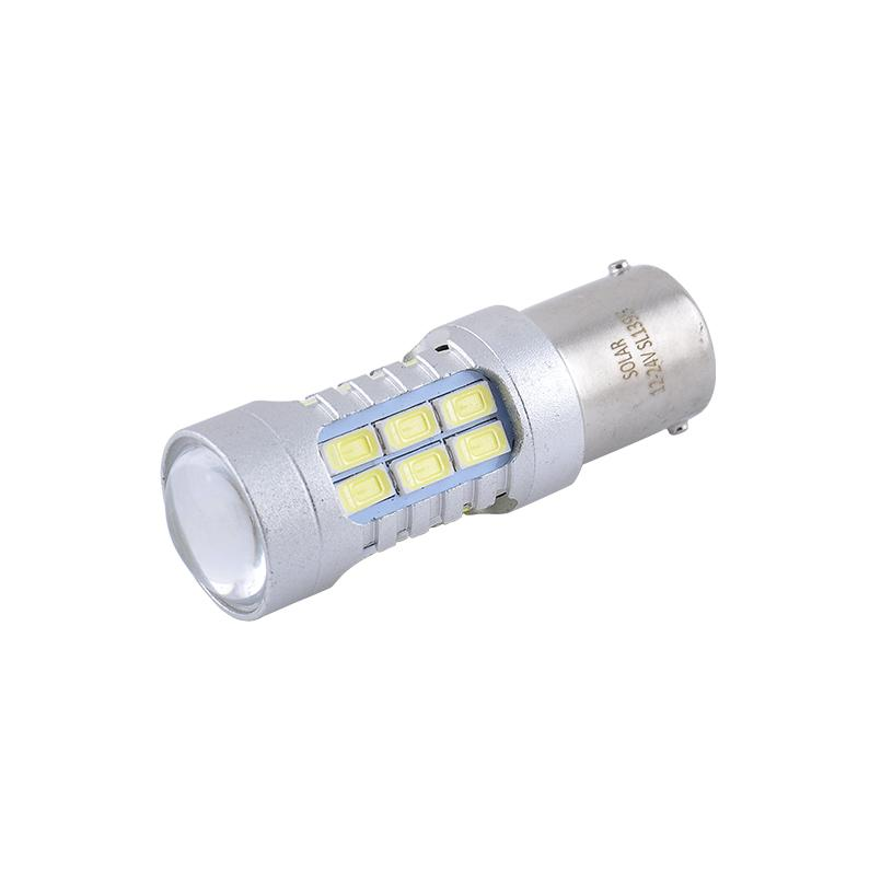Лампа Solar LED 12-24V S25 BA15s 27SMD Белый 2шт (SL1395) фото 2