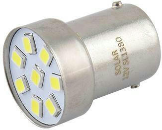 Лампа Solar LED 12V G18.5 BA15s 8SMD Білий 2шт (SL1380)фото3