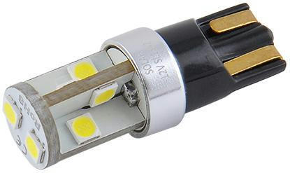 Лампа Solar LED 12V T10 W2.1x9.5d 10SMD Белый 2шт (SL1342) фото 3
